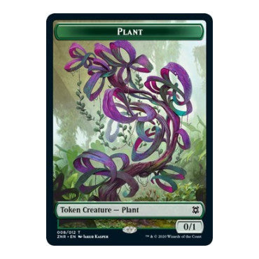 Plant Token (ZNR) #8 T (Lightly Played) Zendikar Rising Magic: The Gathering: 2020