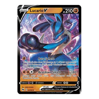 Lucario V (CHP) #27/73 Ultra Rare Champion's Path Pokemon: 2020