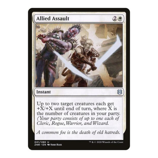 Allied Assault (ZNR) #1 Uncommon Zendikar Rising Magic: The Gathering: 2020