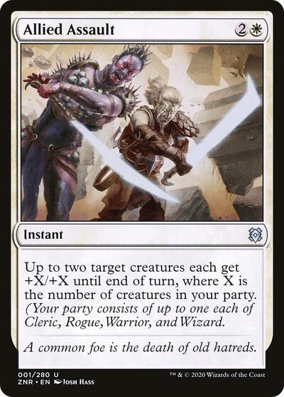 Allied Assault (ZNR) #1 Uncommon (Lightly Played) Zendikar Rising Magic: The Gathering: 2020
