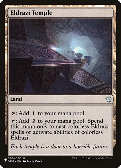 Eldrazi Temple (LIST) #DDP-68 Uncommon (Lightly Played) The List Reprints Magic: The Gathering: 2026