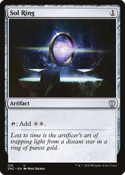 Sol Ring (ZNC) #120 Uncommon (Near Mint) Commander: Zendikar Rising Magic: The Gathering: 2020