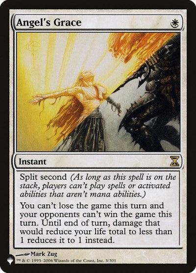 Angel's Grace (LIST) #TSP-3 Rare (Near Mint) The List Reprints Magic: The Gathering: 2026