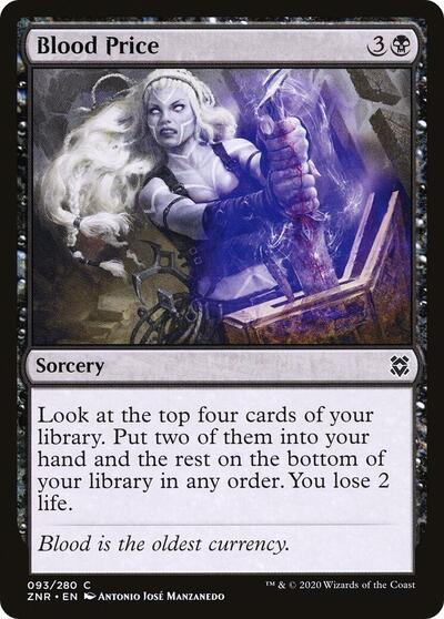 Blood Price (ZNR) #93 Common (Foil Lightly Played) Zendikar Rising Magic: The Gathering: 2020