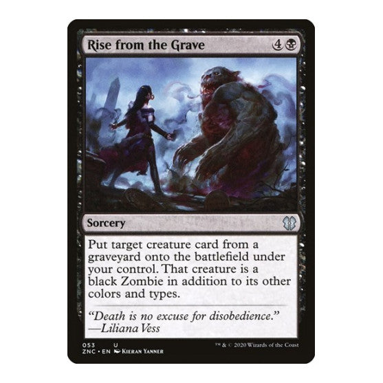 Rise from the Grave (ZNC) #53 Uncommon (Lightly Played) Commander: Zendikar Rising Magic: The Gathering: 2020