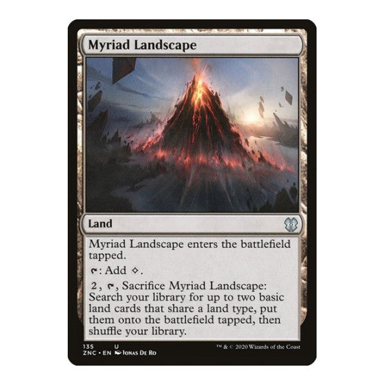 Myriad Landscape (ZNC) #135 Uncommon (Lightly Played) Commander: Zendikar Rising Magic: The Gathering: 2020