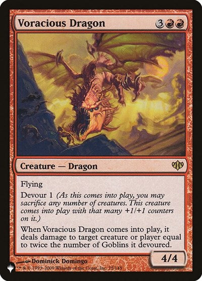 Voracious Dragon (LIST) #CON-75 Rare (Lightly Played) The List Reprints Magic: The Gathering: 2026
