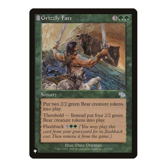 Grizzly Fate (LIST) #119/143 Uncommon (Lightly Played) The List Reprints Magic: The Gathering: 2026