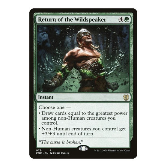 Return of the Wildspeaker (ZNC) #79 Rare (Near Mint) Commander: Zendikar Rising Magic: The Gathering: 2020