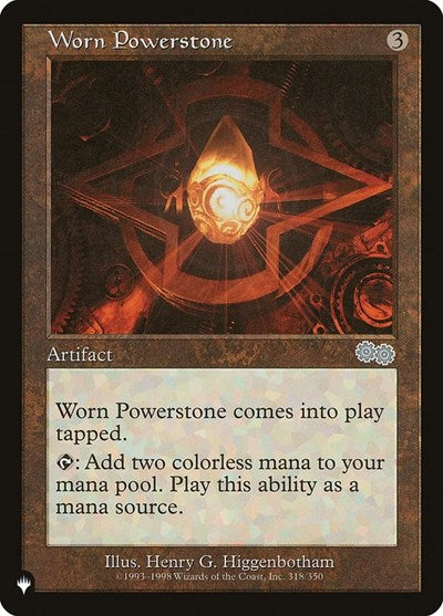 Worn Powerstone (LIST) #USG-318 Uncommon (Lightly Played) The List Reprints Magic: The Gathering: 2026