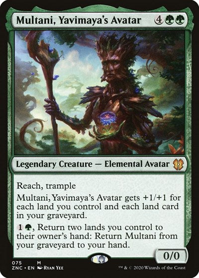 Multani Yavimayas Avatar (ZNC) #75 Mythic Rare (Lightly Played) Commander: Zendikar Rising Magic: The Gathering: 2020