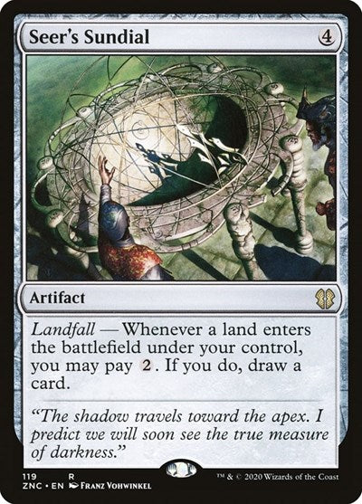 Seers Sundial (ZNC) #119 Rare (Lightly Played) Commander: Zendikar Rising Magic: The Gathering: 2020