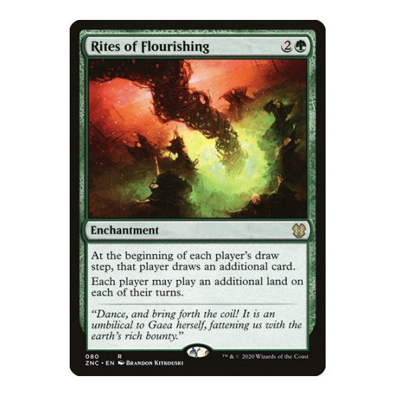 Rites of Flourishing (ZNC) #80 Rare (Lightly Played) Commander: Zendikar Rising Magic: The Gathering: 2020