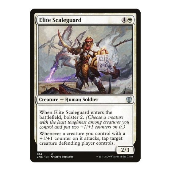 Elite Scaleguard (ZNC) #14 Uncommon (Lightly Played) Commander: Zendikar Rising Magic: The Gathering: 2020