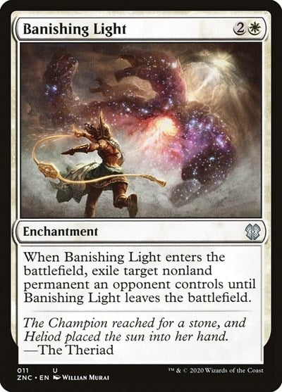 Banishing Light (ZNC) #11 Uncommon (Lightly Played) Commander: Zendikar Rising Magic: The Gathering: 2020