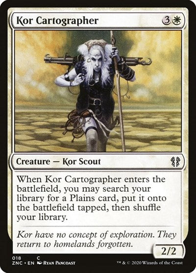 Kor Cartographer (ZNC) #18 Common (Lightly Played) Commander: Zendikar Rising Magic: The Gathering: 2020