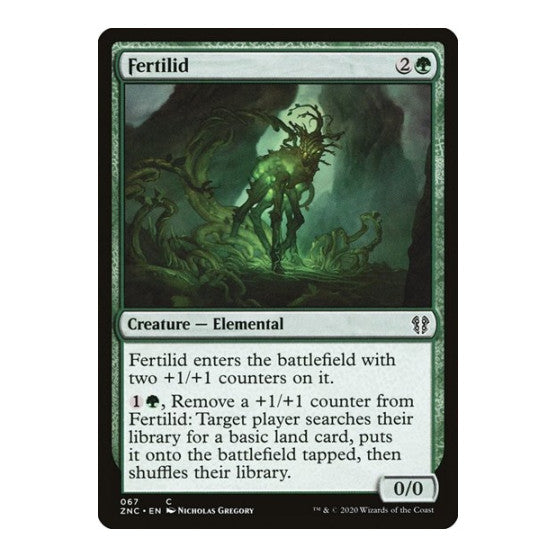 Fertilid (ZNC) #67 Common (Lightly Played) Commander: Zendikar Rising Magic: The Gathering: 2020