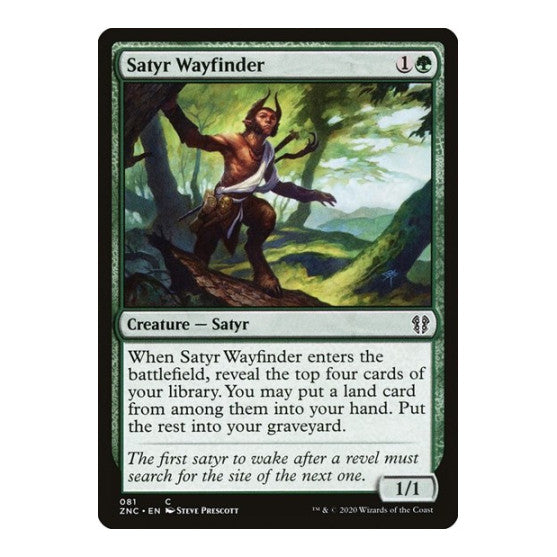 Satyr Wayfinder (ZNC) #81 Common (Lightly Played) Commander: Zendikar Rising Magic: The Gathering: 2020