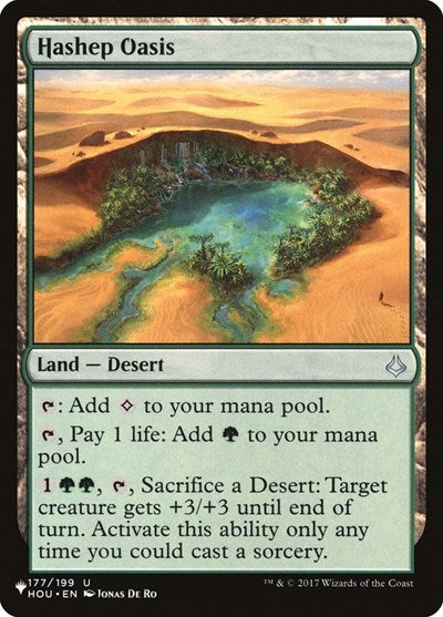 Hashep Oasis (LIST) #HOU-177 Uncommon (Lightly Played) The List Reprints Magic: The Gathering: 2026