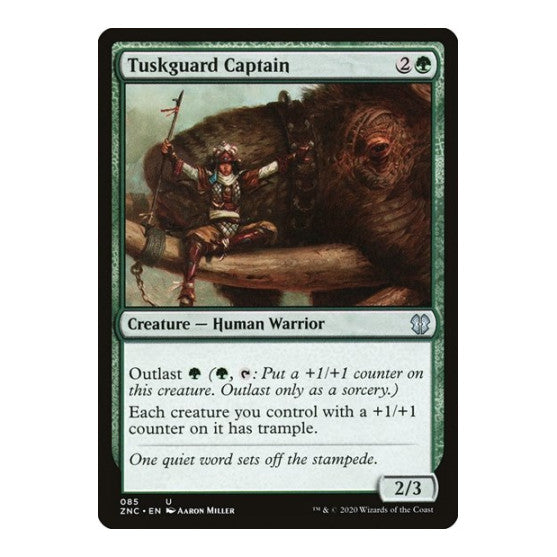 Tuskguard Captain (ZNC) #85 Uncommon (Lightly Played) Commander: Zendikar Rising Magic: The Gathering: 2020