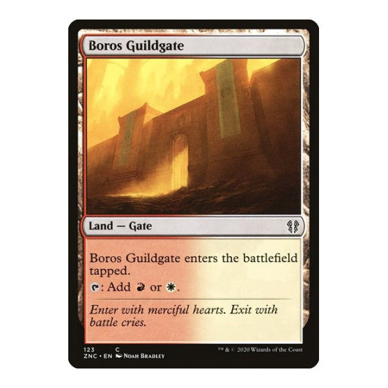 Boros Guildgate (ZNC) #123 Common (Lightly Played) Commander: Zendikar Rising Magic: The Gathering: 2020