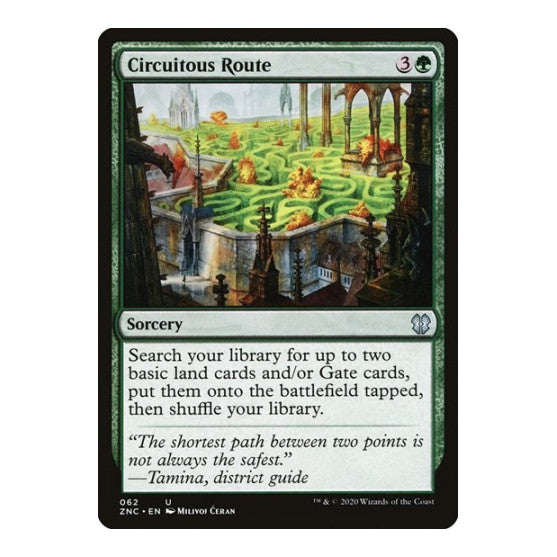 Circuitous Route (ZNC) #62 Uncommon (Lightly Played) Commander: Zendikar Rising Magic: The Gathering: 2020