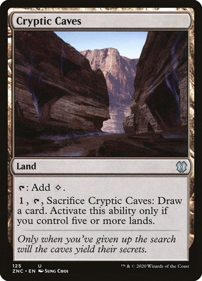 Cryptic Caves (ZNC) #125 Uncommon (Lightly Played) Commander: Zendikar Rising Magic: The Gathering: 2020