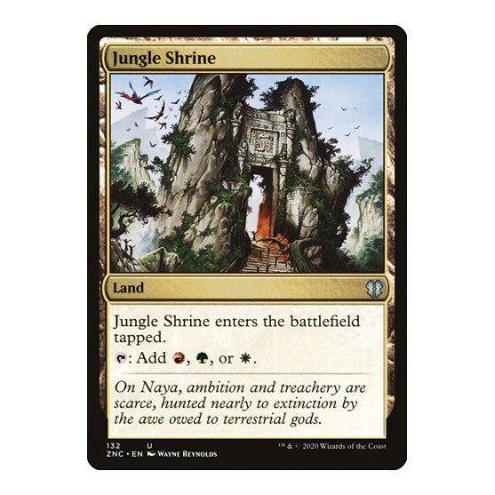 Jungle Shrine (ZNC) #132 Uncommon (Lightly Played) Commander: Zendikar Rising Magic: The Gathering: 2020