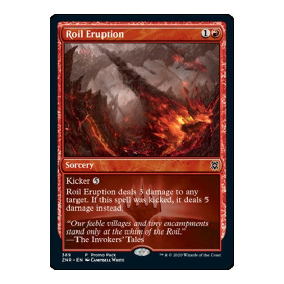 Roil Eruption (PPZNR) #389 Promo (Lightly Played) Promo Pack: Zendikar Rising Magic: The Gathering: 2020