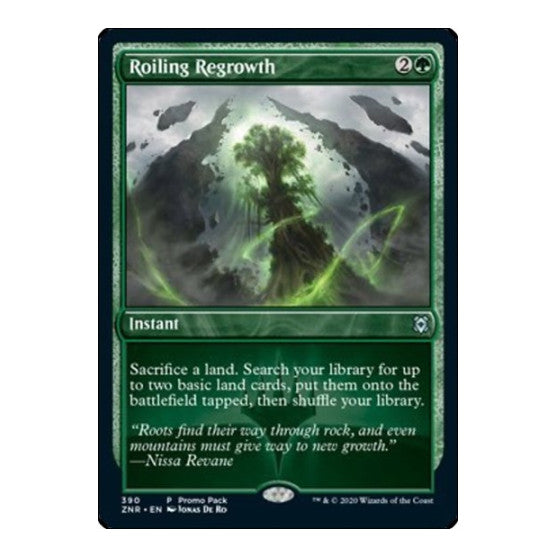 Roiling Regrowth (PPZNR) #390 Promo (Foil Lightly Played) Promo Pack: Zendikar Rising Magic: The Gathering: 2020