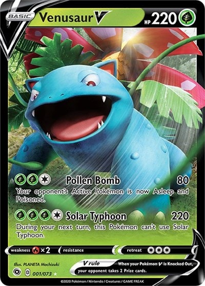 Venusaur V (CHP) #01/73 Ultra Rare (Holofoil Near Mint) Champion's Path Pokemon: 2020