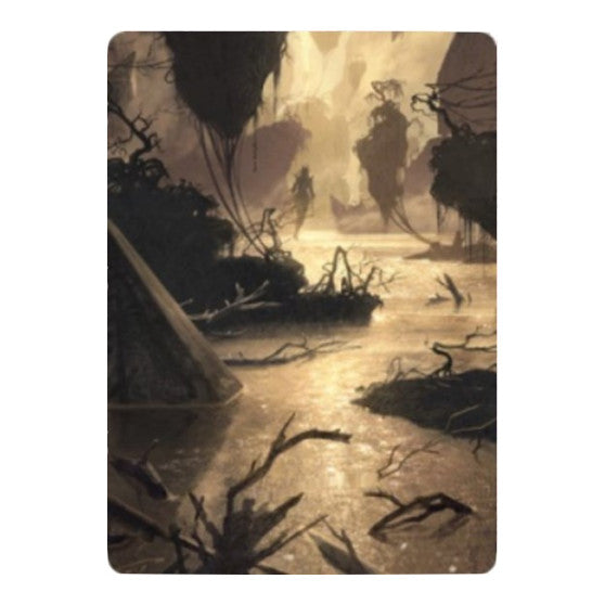 Murkwater Pathway Art Card (ASZNR) #26 Special (Lightly Played) Art Series: Zendikar Rising Magic: The Gathering: 2020