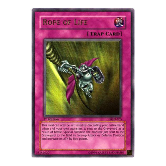 Rope of Life (PGD) #PGD-105 Ultra Rare (Unlimited Damaged) Pharaonic Guardian YuGiOh: 2003