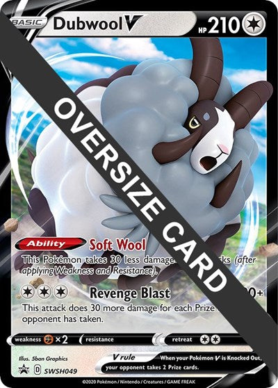 Dubwool V SWSH049 (PR) #SWSH049 Promo (Holofoil Near Mint) Jumbo Cards Pokemon: 2015
