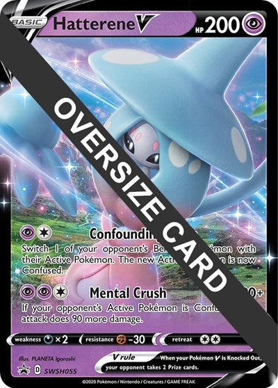 Hatterene V SWSH055 (PR) #SWSH055 Promo (Holofoil Near Mint) Jumbo Cards Pokemon: 2015