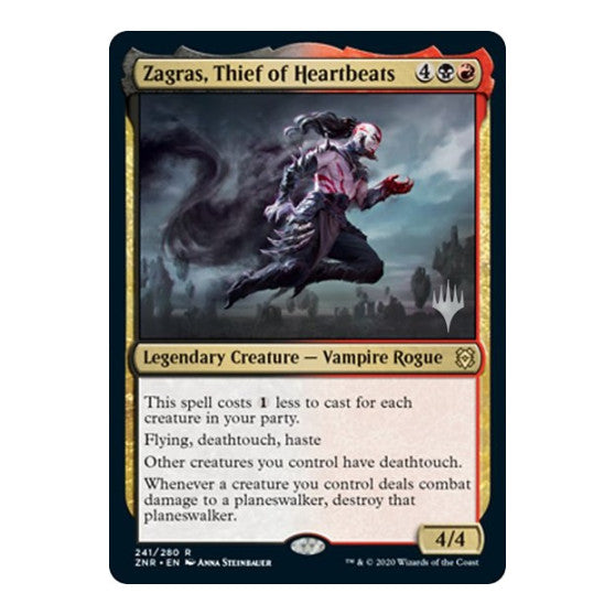 Zagras, Thief of Heartbeats (PPZNR) #241 Rare (Lightly Played) Promo Pack: Zendikar Rising Magic: The Gathering: 2020