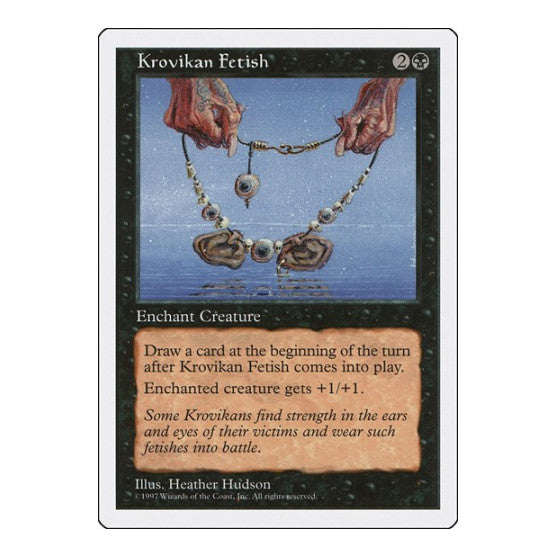 Krovikan Fetish (5ED) #172 Common (Moderately Played) Fifth Edition Magic: The Gathering: 1997