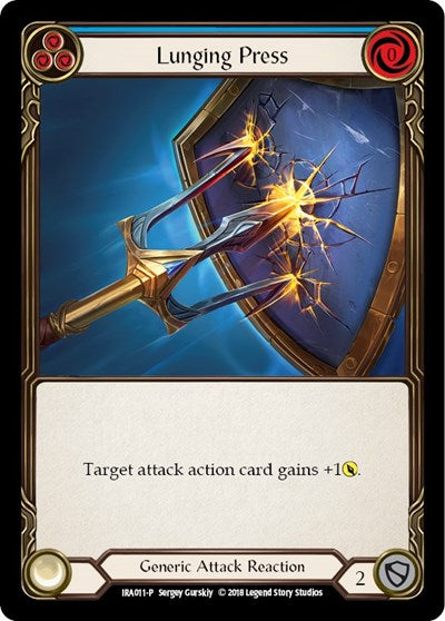 Lunging Press (IRA) #IRA011 Promo (1st Edition Normal Lightly Played) Welcome Deck: Ira Flesh and Blood TCG: 2019