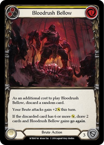Bloodrush Bellow (WTR) #WTR007 Majestic (Unlimited Edition Normal Near Mint) Welcome to Rathe Flesh and Blood TCG: 2019