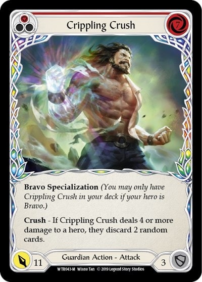 Crippling Crush (WTR) #WTR043 Majestic (Unlimited Edition Normal Lightly Played) Welcome to Rathe Flesh and Blood TCG: 2019