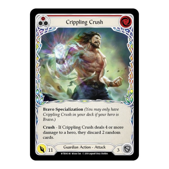 Crippling Crush (WTR) #WTR043 Majestic (Unlimited Edition Normal Lightly Played) Welcome to Rathe Flesh and Blood TCG: 2019
