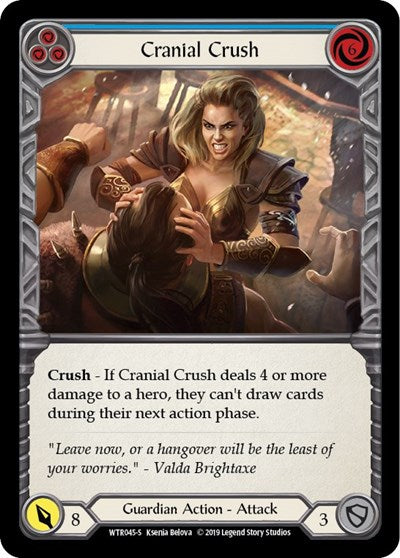 Cranial Crush (WTR) #WTR045 Super Rare (Unlimited Edition Normal Near Mint) Welcome to Rathe Flesh and Blood TCG: 2019
