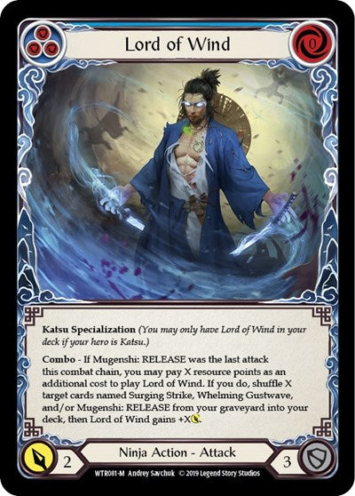 Lord of Wind (WTR) #WTR081 Majestic (Unlimited Edition Rainbow Foil Near Mint) Welcome to Rathe Flesh & Blood TCG: 2019