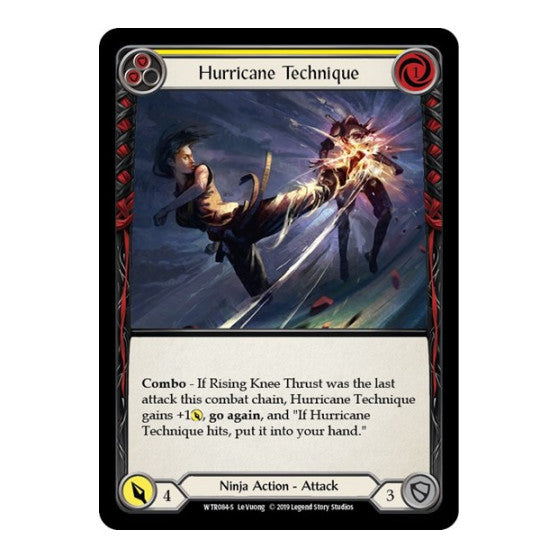 Hurricane Technique (WTR) #WTR084 Super Rare (Unlimited Edition Normal Near Mint) Welcome to Rathe Flesh and Blood TCG: 2019