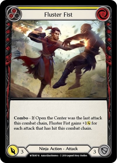 Fluster Fist Yellow (WTR) #WTR087 Rare Welcome to Rathe Flesh and Blood TCG: 2019