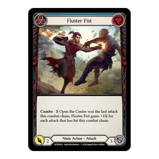 Fluster Fist (Blue) (WTR) #WTR088 Rare (Unlimited Edition Normal Lightly Played) Welcome to Rathe Flesh and Blood TCG: 2019