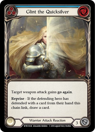 Glint the Quicksilver (WTR) #WTR118 Majestic (Unlimited Edition Normal Near Mint) Welcome to Rathe Flesh and Blood TCG: 2019