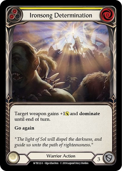 Ironsong Determination (WTR) #WTR122 Super Rare (Unlimited Edition Normal Near Mint) Welcome to Rathe Flesh and Blood TCG: 2019