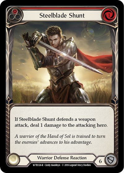 2019 Flesh & Blood TCG: Welcome to Rathe (WTR) - Steelblade Shunt Red (#WTR126, Rare)
