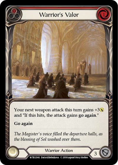 Warriors Valor Red (WTR) #WTR129 Rare (1st Edition Normal Near Mint) Welcome to Rathe Flesh and Blood TCG: 2019